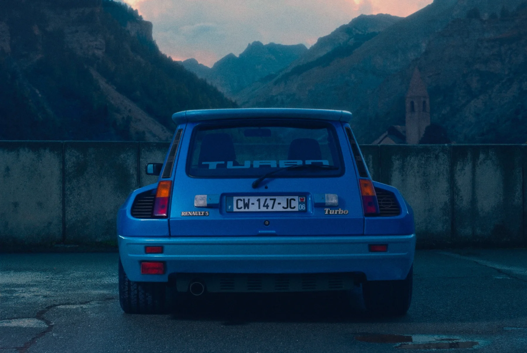 Renault R5 Turbo, Rear View, Maritime Alps
