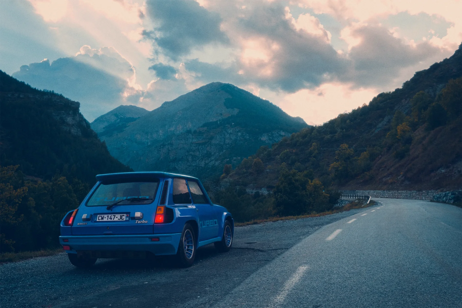 Renault R5 Turbo, Rear View, Maritime Alps