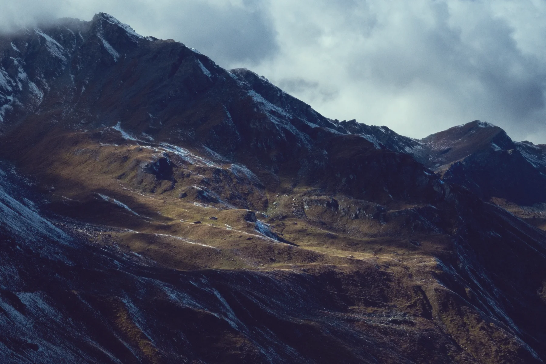 Mountain view in the Swiss Alps